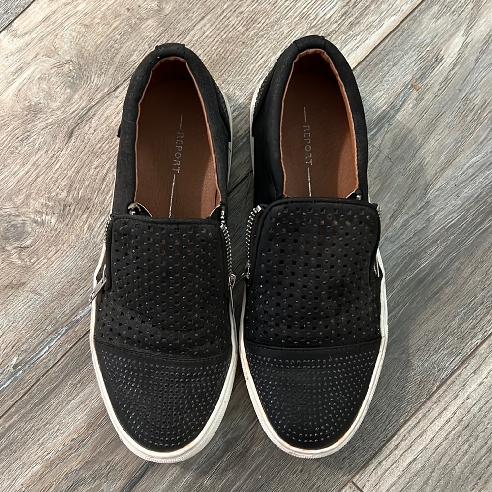 2 for $15 ⭐️ Report black studded sneaker